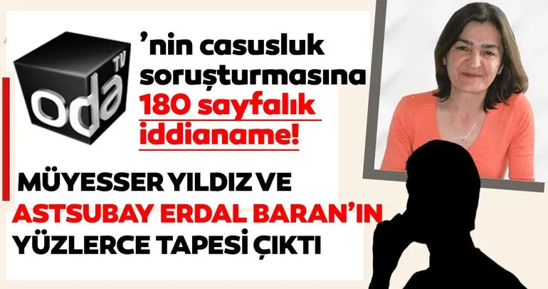 ODA TV’nin casusluk soruşturmasına 180 sayfalık iddianame!  Müyesser Yıldız ve astsubay Erdal Baran’ın yüzlerce tapesi çıktı
