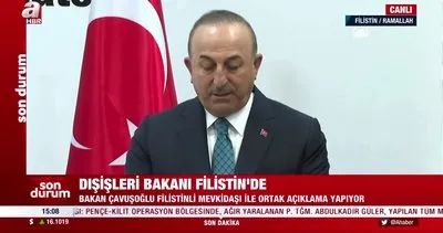 Son Dakika: Dışişleri Bakanı Mevlüt Çavuşoğlu’ndan Filistin’de önemli açıklamalar | Video