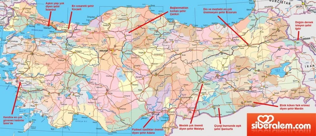 turkiye nin iliski haritasi son