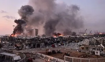 Son dakika: Beyrut Limanı’ndaki buğday silosunun bir bölümü yıkıldı
