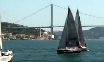 İstanbul Boğazı’nda yelkenler yarıştı