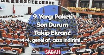 9. YARGI PAKETİ TBMM GÜNDEMİ 2024: 9. Yargı Paketi Meclis’ten ne zaman çıkacak, ceza indirimi ve genel af var mı?