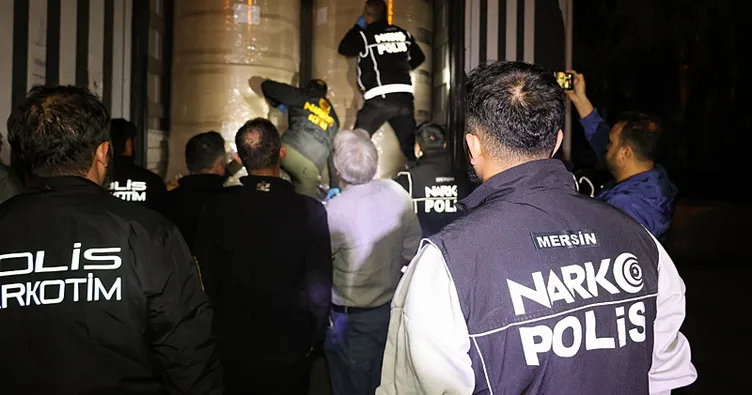 Mersin’de dev uyuşturucu operasyonu!