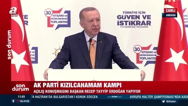 Son Dakika: Başkan Erdoğan'dan AK Parti Kızılcahamam Kampı'nda önemli açıklamalar | Video