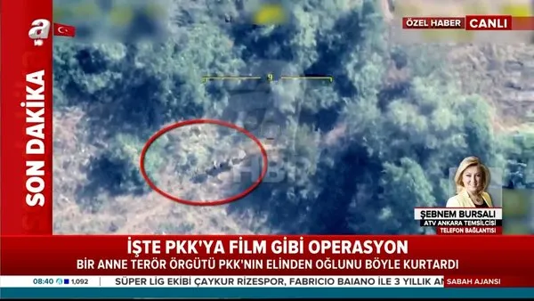 Türkiye bu son dakika haberi görüntülerini konuşuyor! İHA'ların tespit ettiği PKK'lı teröristi annesinin ikna ettiği anlar kamerada | Video