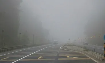 Bolu Dağı’nda yoğun sis: Görüş mesafesi 30 metre! #bolu
