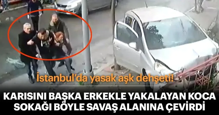 İstanbul Şişli’de karısını başka erkekle yakalayan koca dehşet saçtı!