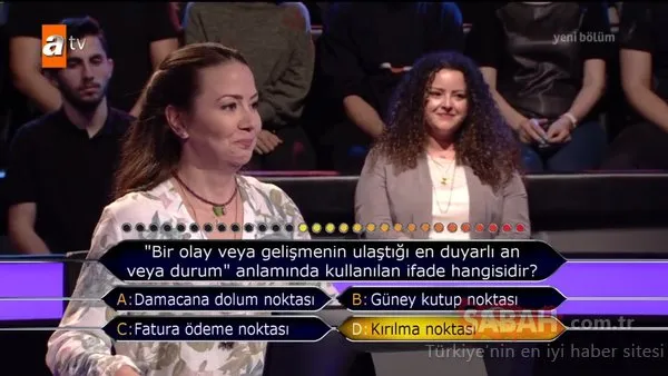 30.000 TL. bu soruda kaçtı! Kim Milyoner Olmak İster 831. bölüm soru ve cevapları
