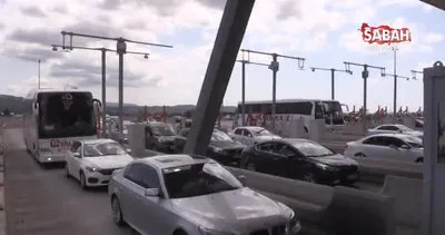 Osmangazi Köprüsü’nde bayramın son gününde dönüş hareketliliği | Video