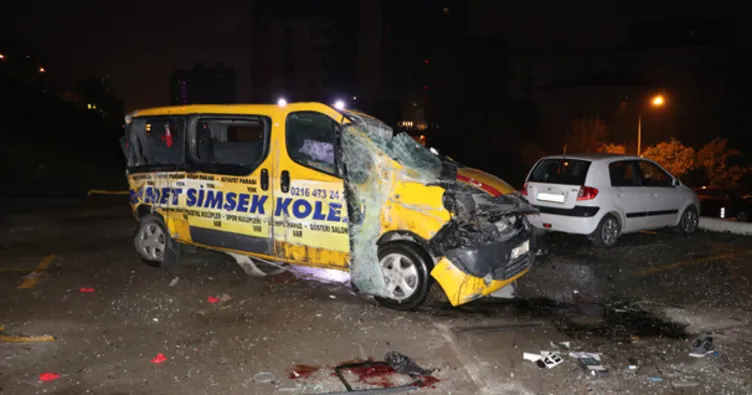 Midibüs otobüs durağına daldı: 6 yaralı