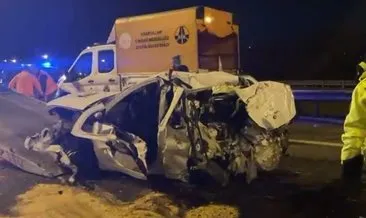 Çatalca’da hafriyat kamyonu kaza yaptı: 5 yaralı