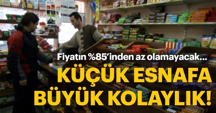 Küçük esnafa büyük kolaylık