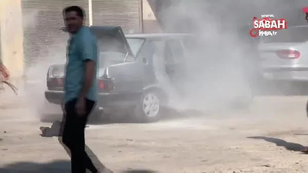 Aracın LPG tankı patladı | Video