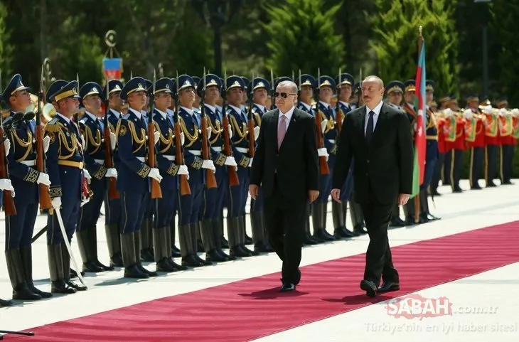Erdoğan Azerbaycan’da böyle karşılandı