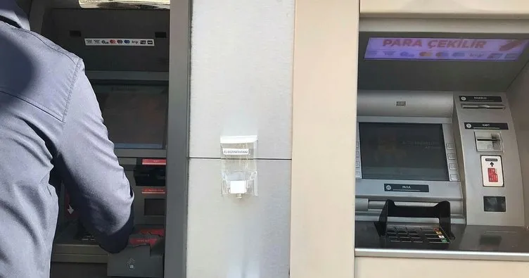 Rize’de 184 bin kişilik yoğunluk öncesi ATM’lerde Koronavirüs önlemi alındı