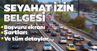 Seyahat izin belgesi şartları Seyahat izin belgesi şartları