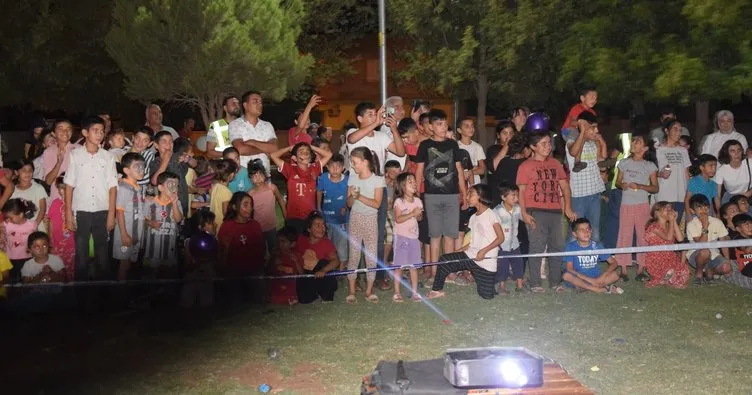 Çocuklar Viranşehir Belediyesi’nin yaz etkinlikleriyle eğleniyor