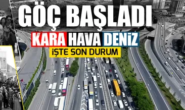 Kara, deniz ve havada bayram trafiği başladı