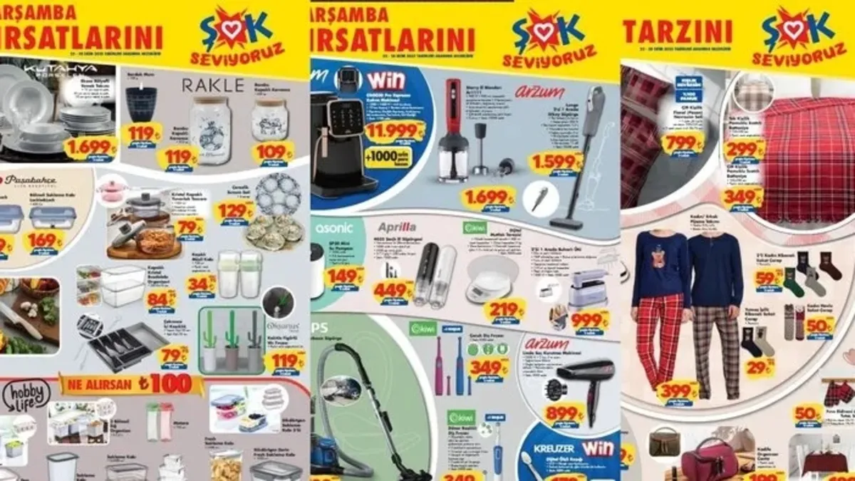 ŞOK AKTÜEL SATIŞTA!💥 22 - 28 Ekim ŞOK aktüel ürünler neler, indirimli mi? Dikey süpürge, kahve makinesi...