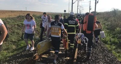 Tekirdağ’da tren kazası: Bazı vagonlar raydan çıktı