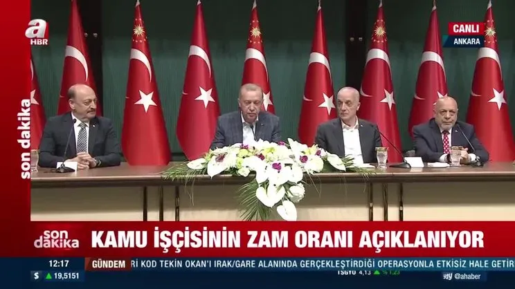 SON DAKİKA: KAMU İŞÇİ ZAMMI 2023 AÇIKLANDI! 700 bin kamu işçisinin zam oranı ne kadar oldu? Başkan Erdoğan açıkladı! | Video