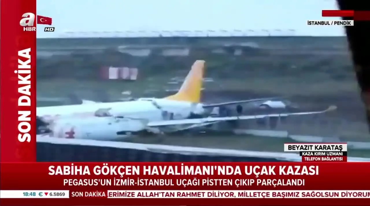 Son Dakika Sabiha Gokcen De Ucak Kazasi Pegasus A Ait Ucak Neden Pistten Cikti Kaza Neden Oldu Video Videosunu Izle Son Dakika Haberleri