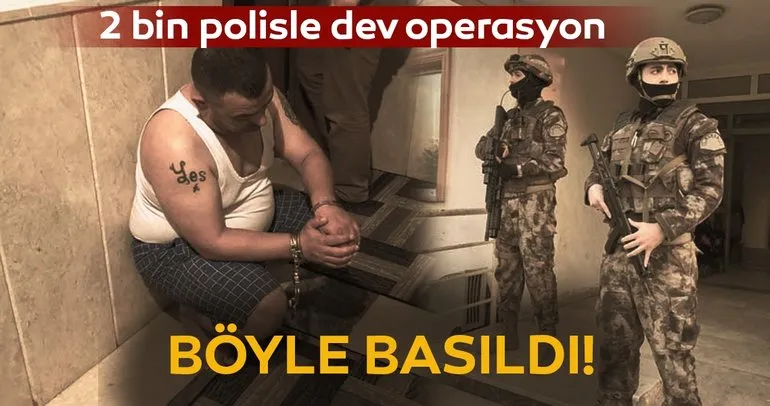 Bursa’da 2 bin polisle dev operasyon