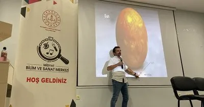Midyat’ta öğrenciler Ay ve gezegenleri teleskopla gözlemledi #mardin