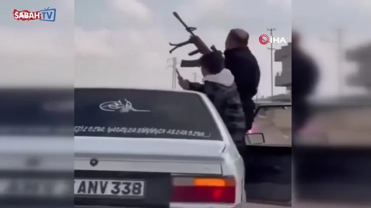 Araçtan düşen maganda ölümden döndü | Video