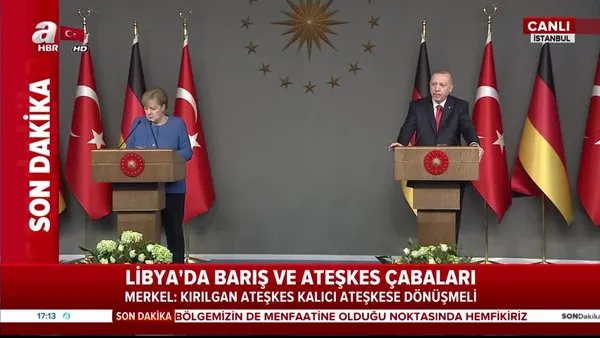 Cumhurbaşkanı Erdoğan ve Almanya Başbakanı Merkel, basın mensuplarının sorularını cevapladı