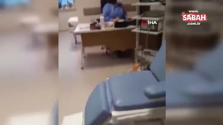 Hastanede maske takmak istemeyen hasta zor anlar yaşattı | Video