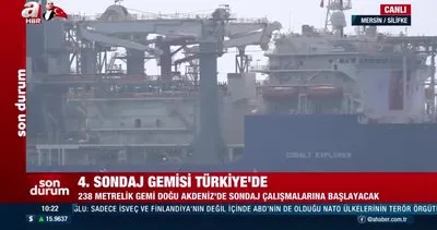 Türkiye’nin 4’üncü sondaj gemisi Alparslan Mersin’de | Video