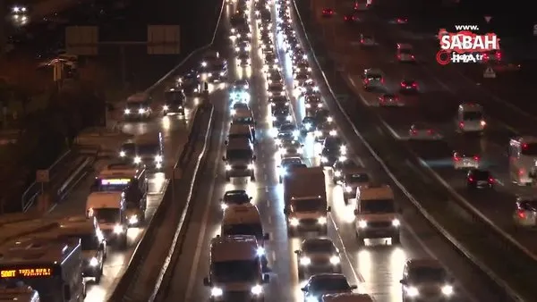 İstanbul’da haftanın ilk iş gününde trafik yoğunluğu | Video