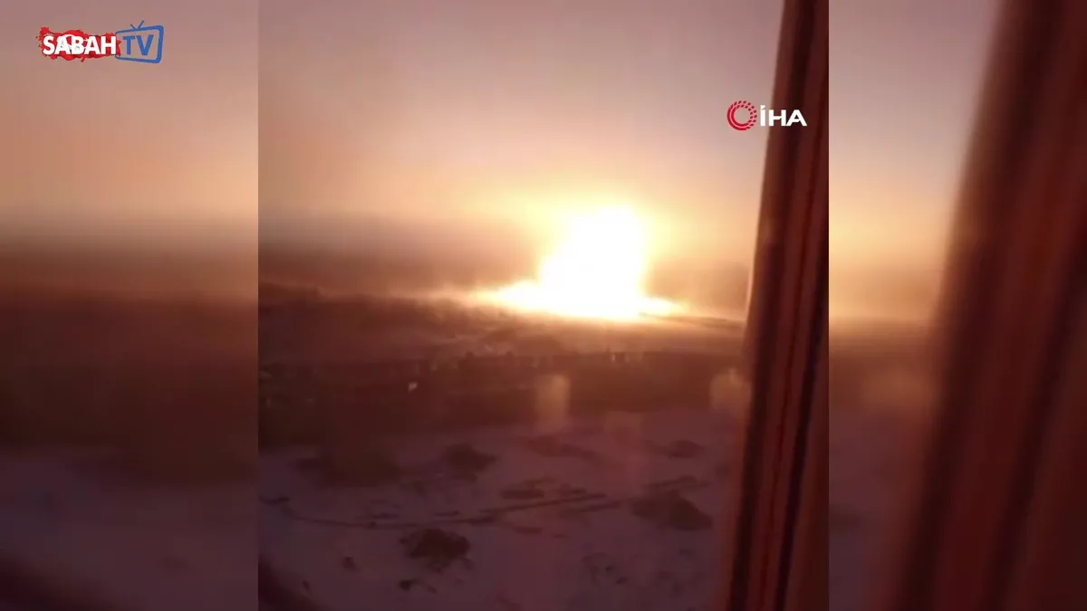 Rusya’da doğal gaz boru hattında patlama | Video videosunu izle Rusya’da doğal gaz boru hattında patlama | Video videosunu izle