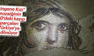 Çingene Kızı mozaiğinin ABD’deki kayıp parçaları Türkiye’ye dönüyor