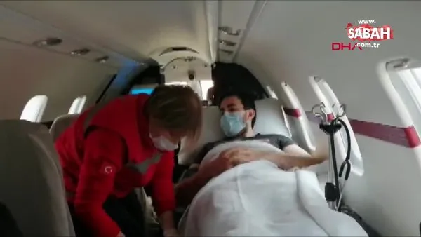 Rusya'daki Türk vatandaşı ambulans uçağa bindirildi | Video