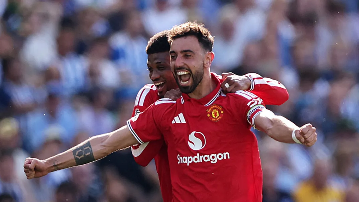 Bruno Fernandes rekor kırdı! Manchester United kazandı