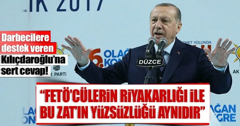 Cumhurbaşkanı Erdoğan’dan Kılıçdaroğlu’na sert tepki!