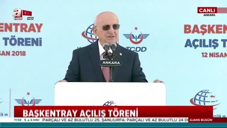 TBMM Başkanı Kahraman, Başkentray'ın hizmete açılması nedeniyle düzenlenen törende konuştu