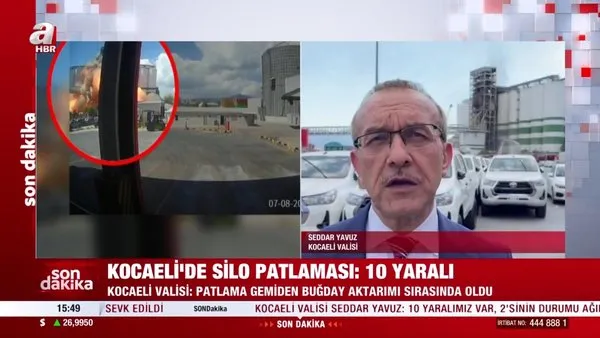 Kocaeli’de silo patlaması: Vali’den patlama ile ilgili açıklama! | Video