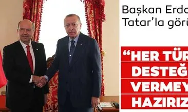 Son dakika: Başkan Recep Tayyip Erdoğan, KKTC Başbakanı Ersin Tatar ile telefonda görüştü