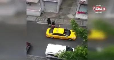Kocaeli’de taksicinin aracından attığı hamile kadın sokakta böyle doğum yaptı | Video