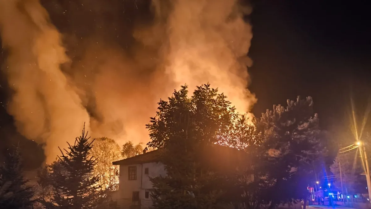 Çankırı'da korkutan yangın: 3 ev ve 4 samanlık küle döndü! Çankırı'da korkutan yangın: 3 ev ve 4 samanlık küle döndü!