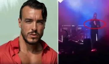 Van konserinde Cem Adrian'a çirkin saldırı! Fırlatılan pet şişe yüzüne geldi...