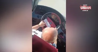 Otobüs şoförünün kural tanımamazlığı pes dedirtti