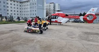 Helikopter ambulans hayat kurtardı #balikesir