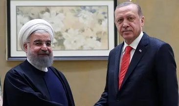 Cumhurbaşkanı Erdoğan, Ruhani ile bir araya geldi