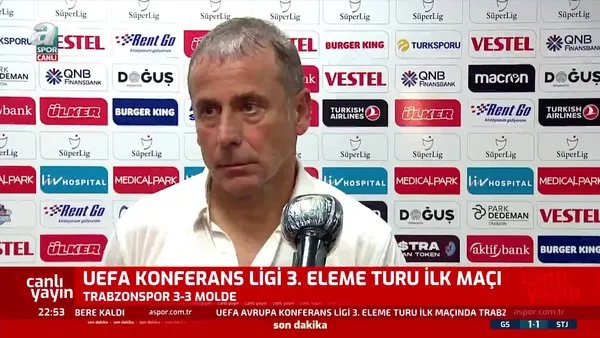 Trabzonspor Molde maçının ardından Abdullah Avcı: Çok iyi yoldayız