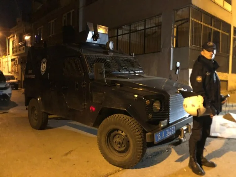 Bursa'da 4 bin polisle uyuşturucu ve terör operasyonu