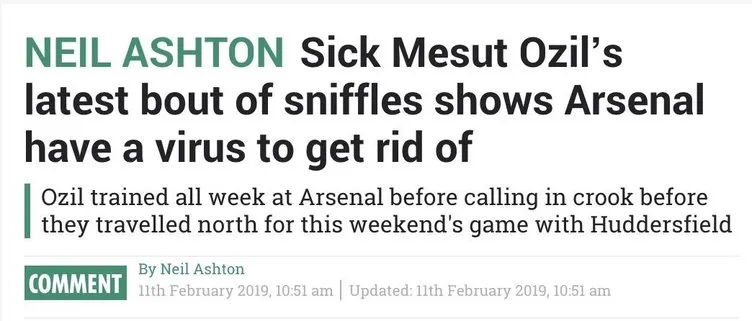 İngiliz medyasından Mesut Özil’e çirkin saldırı!